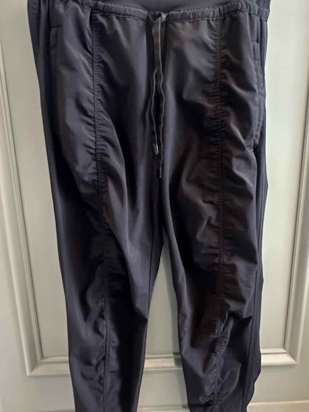 Athleta Black Women's Drawstring ruched Track Joggers